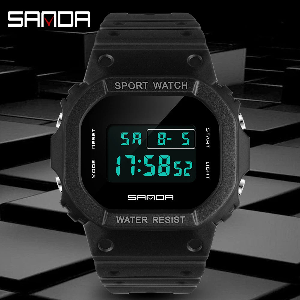 Montre électronique étanche pour hommes