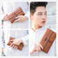 pochette en cuir PU Style Business pour hommes