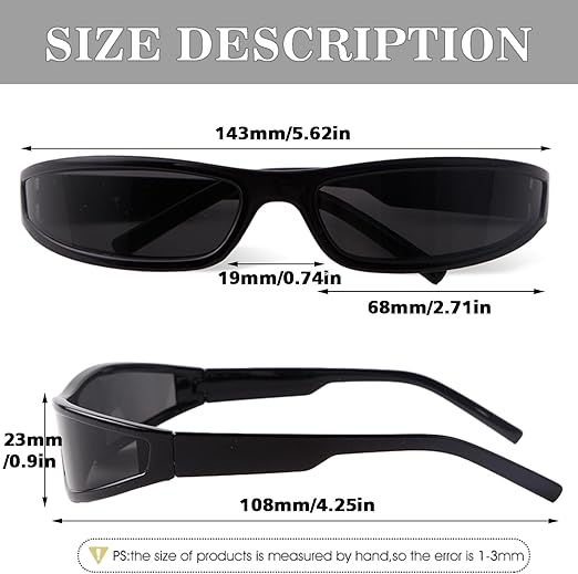 Lunettes de soleil futuristes pour hommes