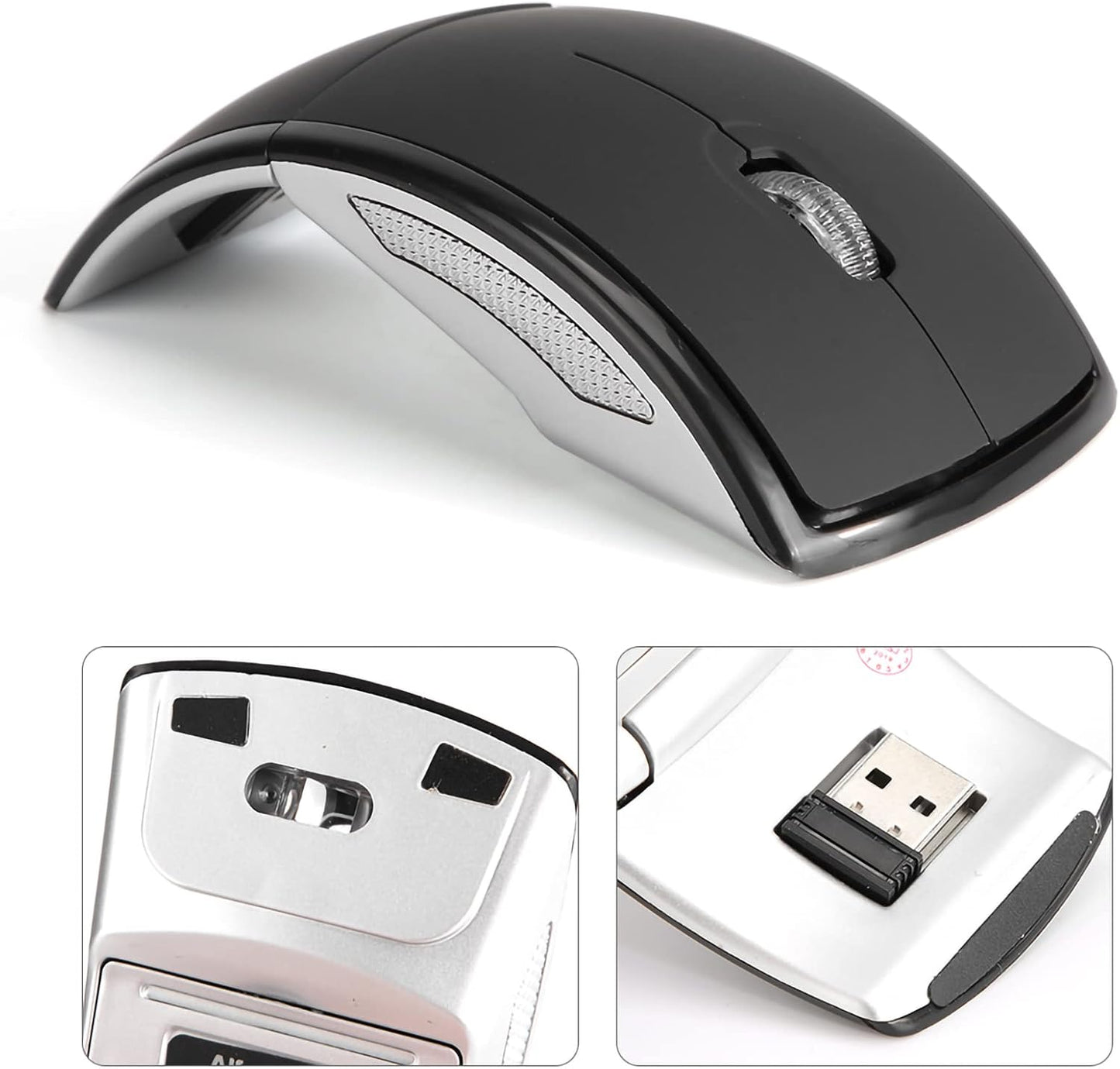 Souris Pliante Sans Fil Portable