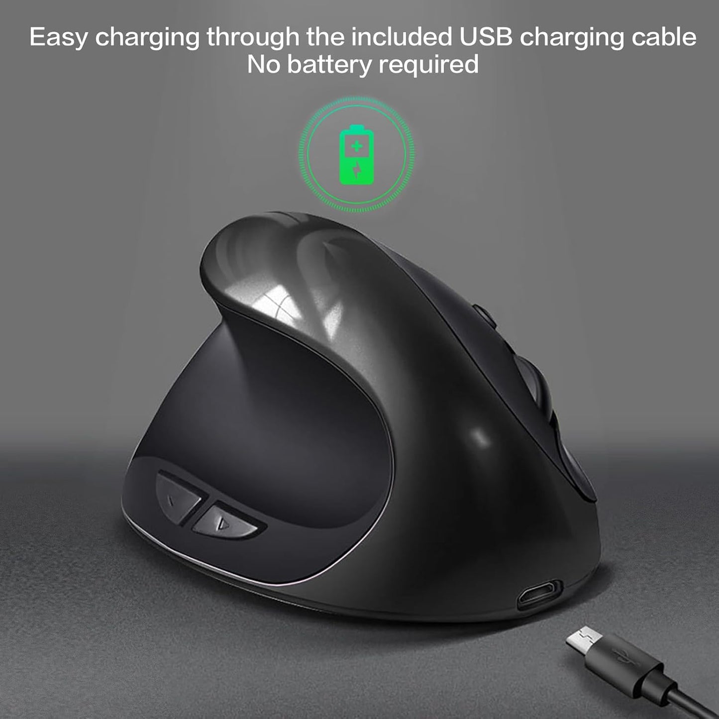 Souris sans fil ergonomique Rechargeable
