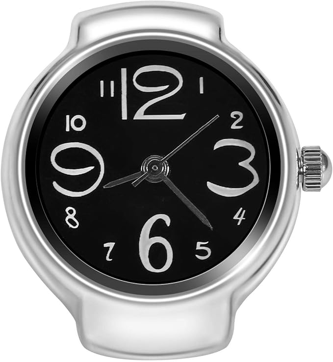 Montre à bague décorative réglable