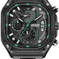 Montre cadran carré pour hommes