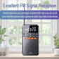 Mini radio FM portable avec lampe de poche LED