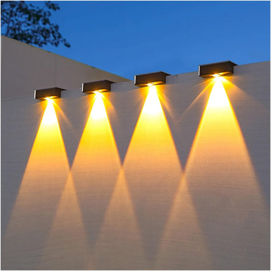 4 Lampes solaires étanches super lumineuses