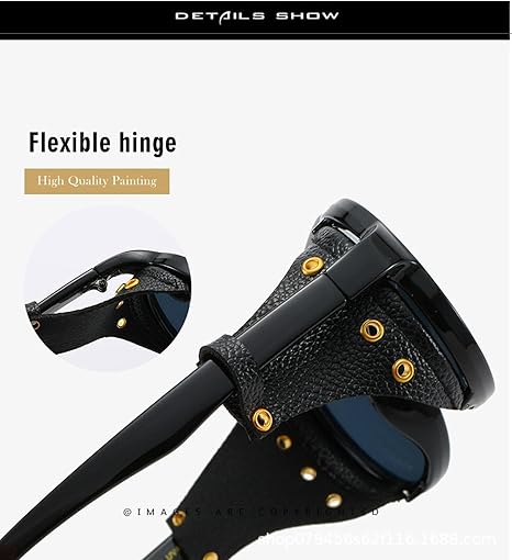 Lunettes de soleil rondes vintage pour hommes