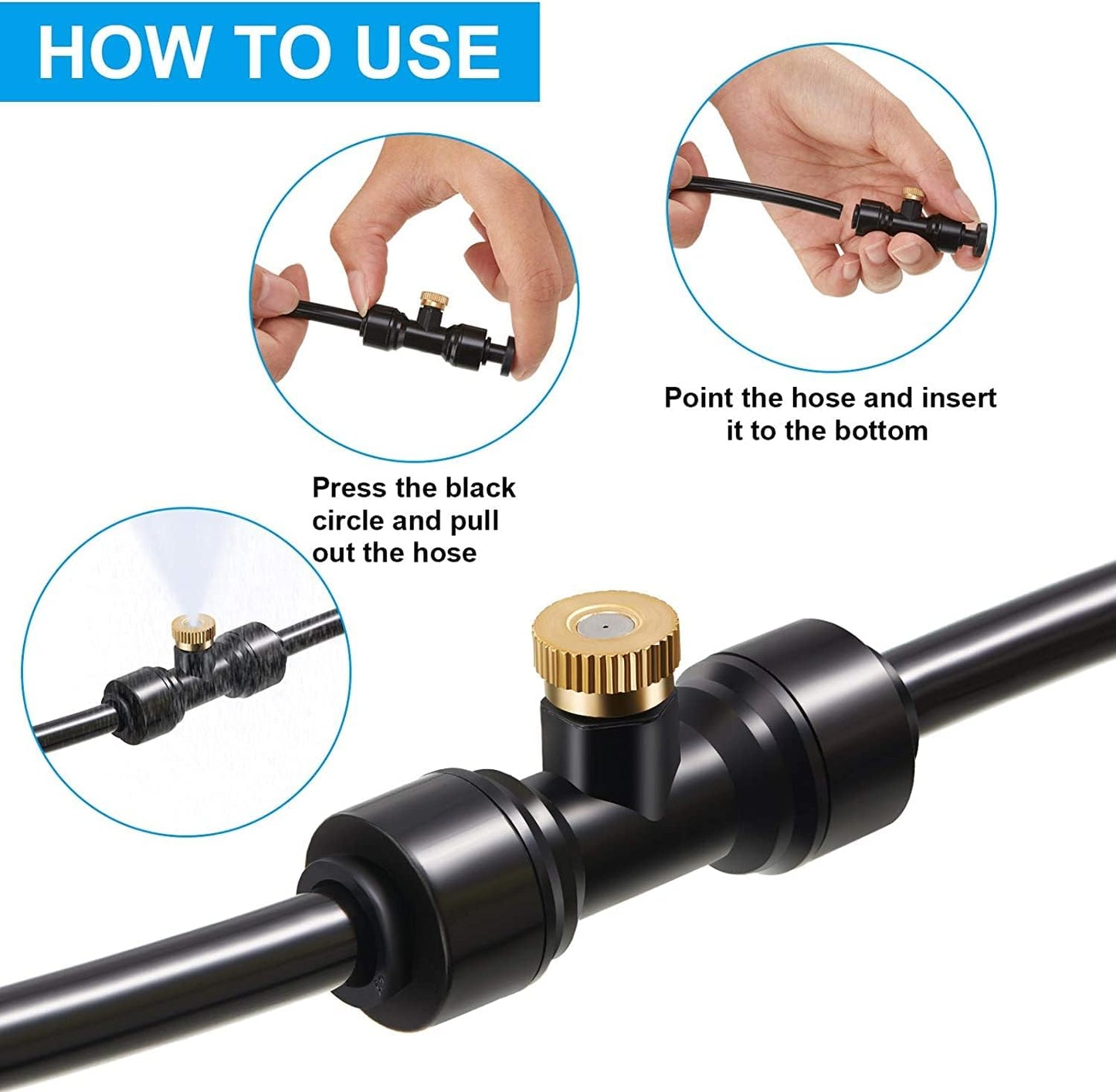 Buses de pulvérisateurs d'irrigation de jardin incités, 10 pièces