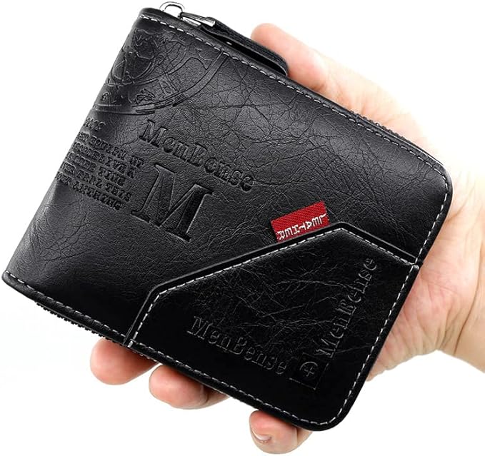 Portefeuille en cuir PU pour homme