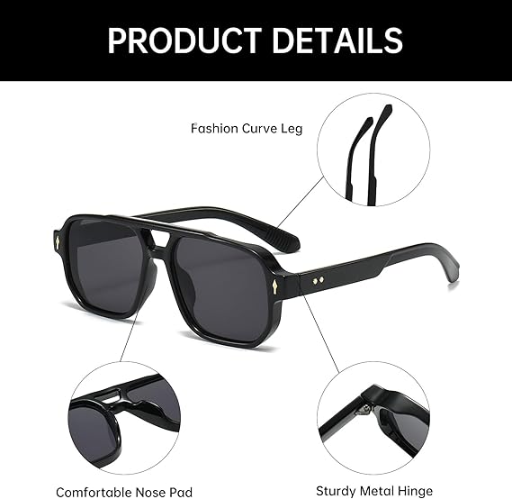 Lunettes de soleil à la mode pour hommes