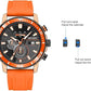 Montre de dehors Orange pour Homme