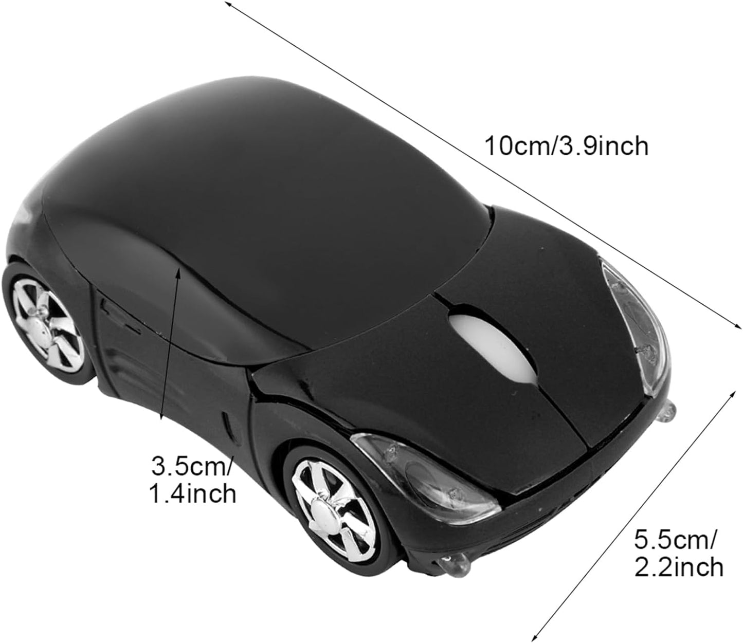 Souris sans fil ergonomique en forme de voiture