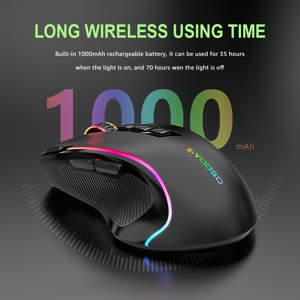 Souris sans fil ergonomique et précise