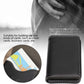 Porte-cartes magnétique en cuir PU