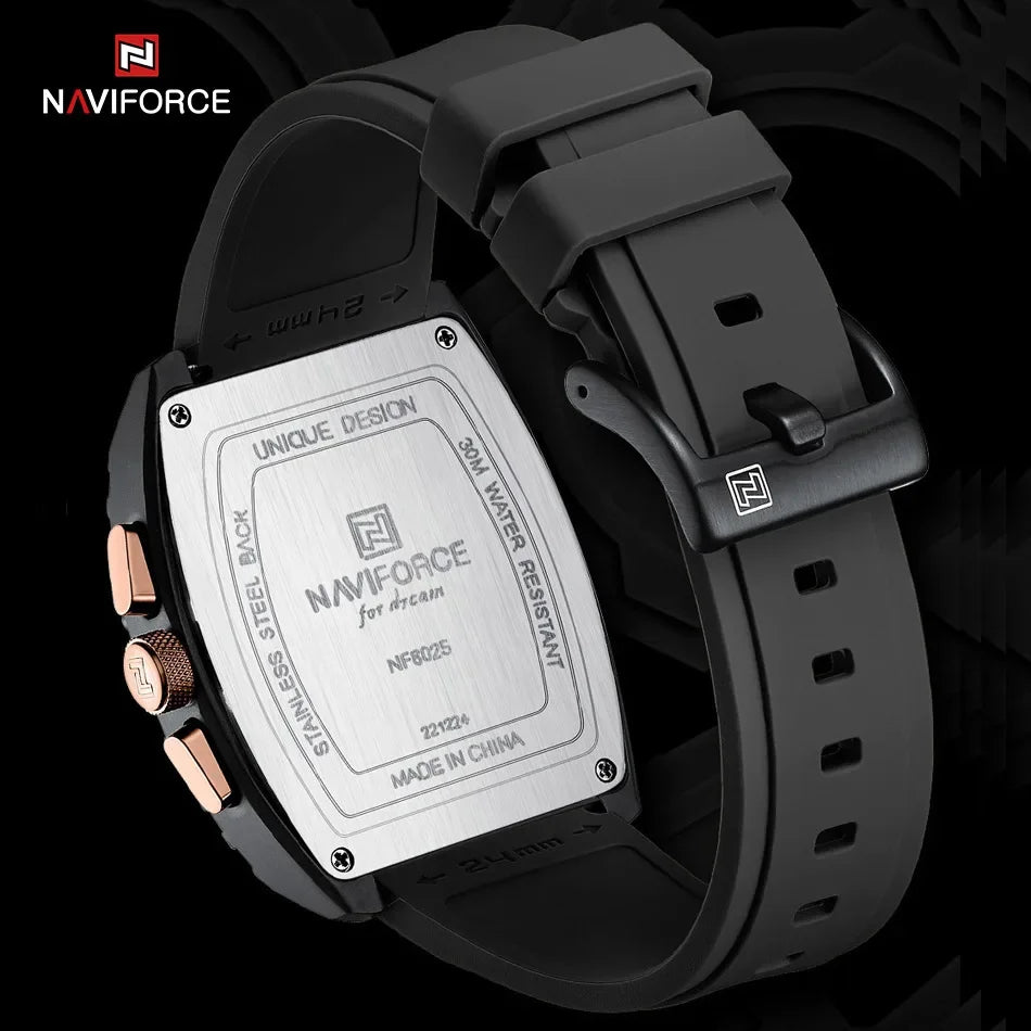 Montre en forme de tonneau pour homme