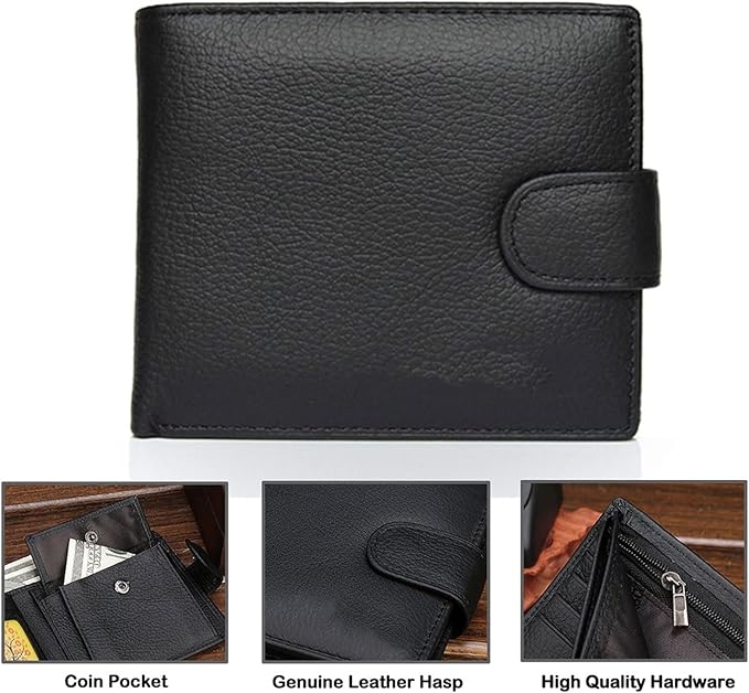 Portefeuille en cuir Pu pour hommes