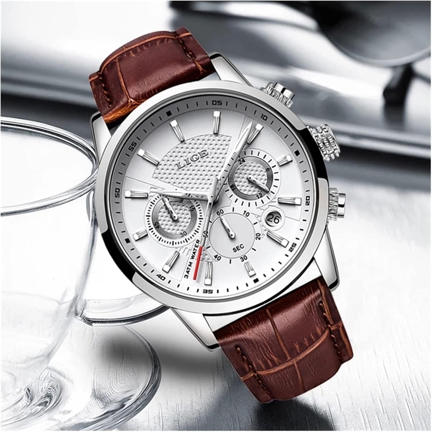 Montre Haut de gamme en cuir pour hommes