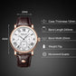 Montre en cuir mode affaires pour hommes