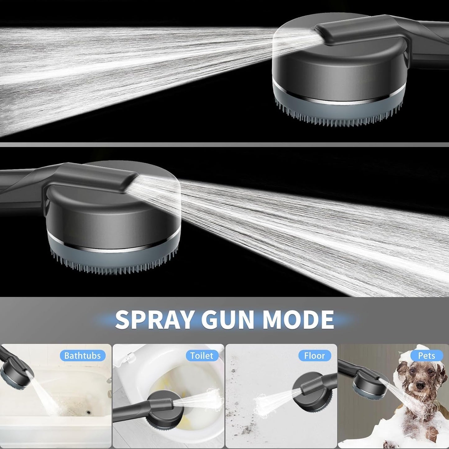 Pommeau de douche haute pression, 4 Modes