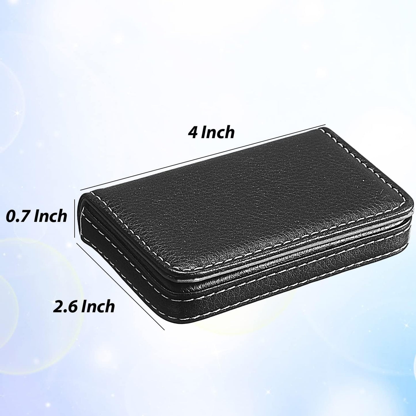 Porte-cartes magnétique en cuir PU