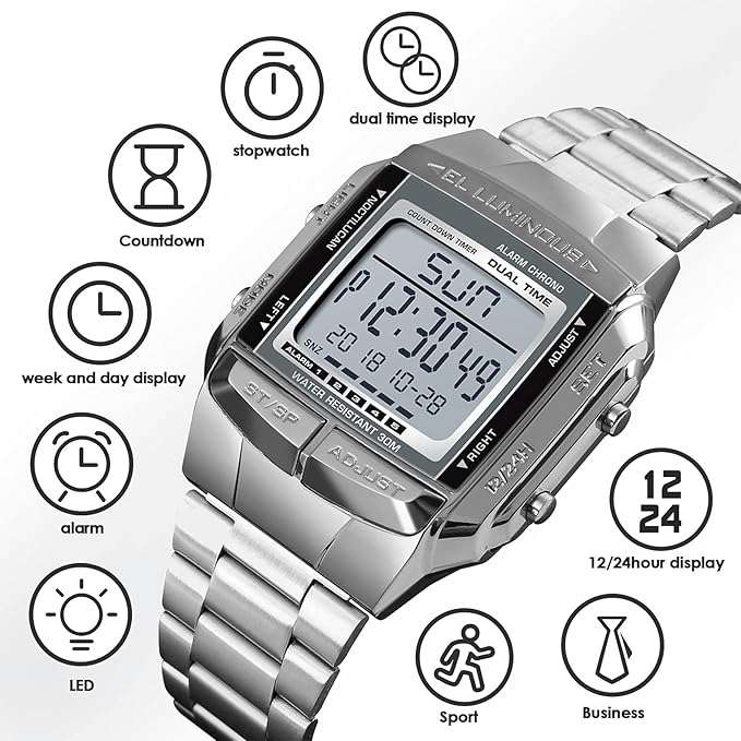 Montre de sport électroniques pour hommes
