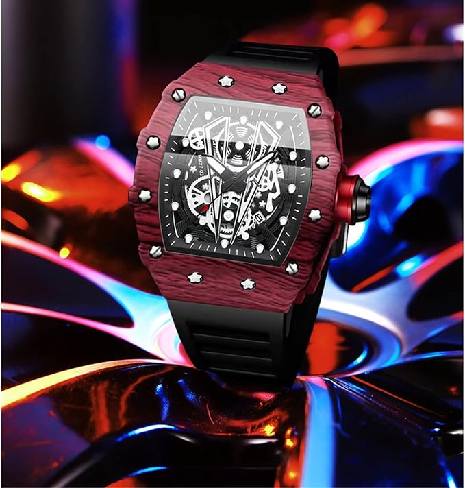 Montre-bracelet en silicone pour hommes
