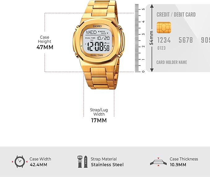 Montre numérique de sport pour homme