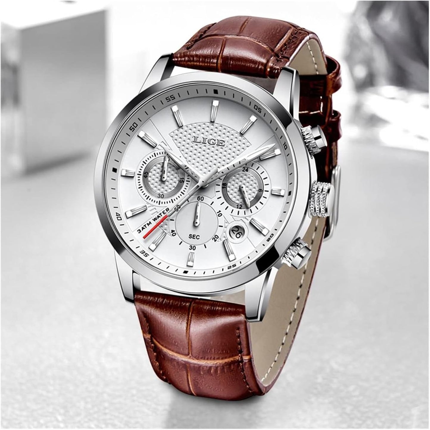 Montre Haut de gamme en cuir pour hommes
