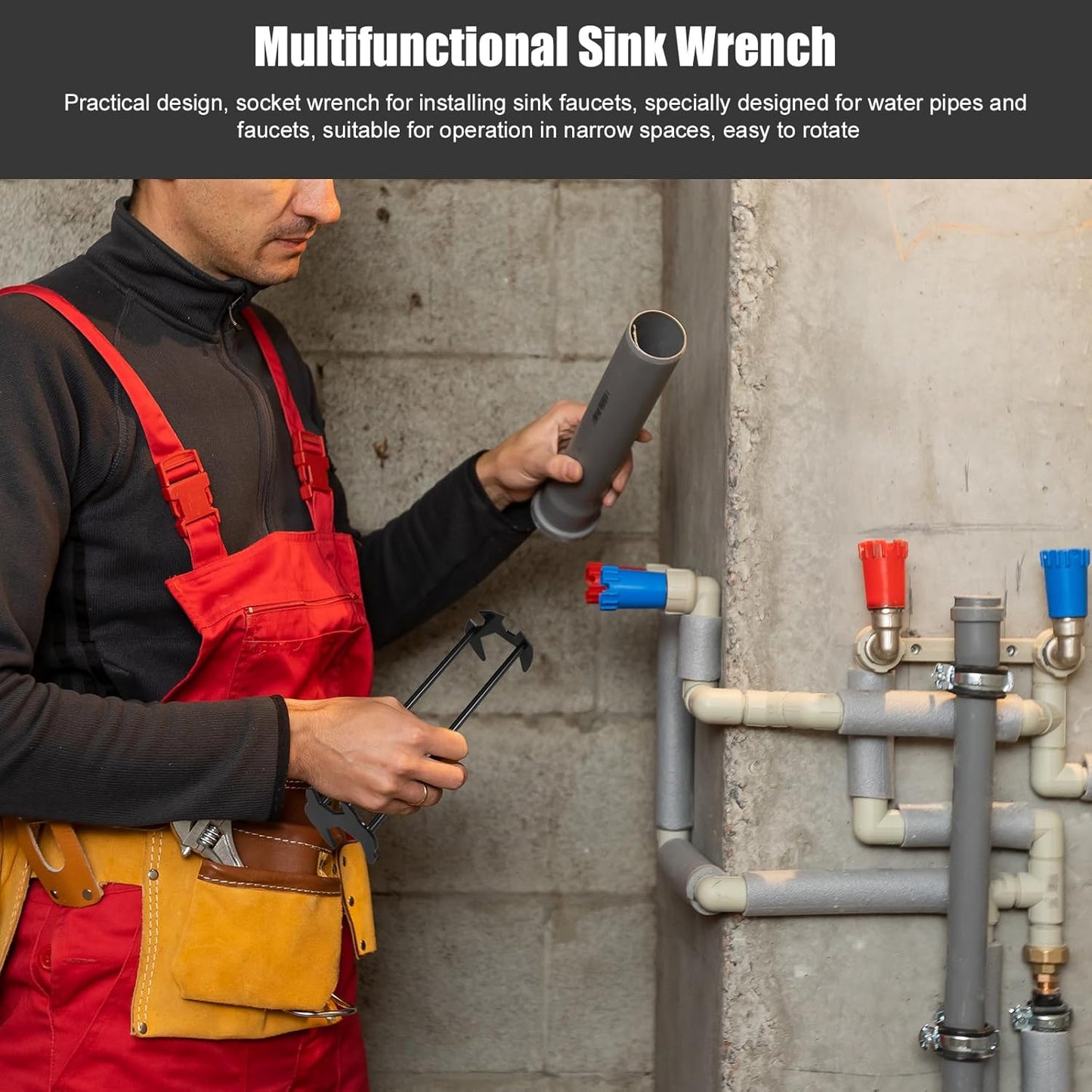 Évier en Porcelaine et Outils pour Réparations Faciles