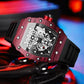 Montre-bracelet en silicone pour hommes