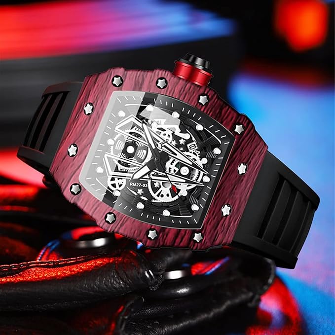 Montre-bracelet en silicone pour hommes