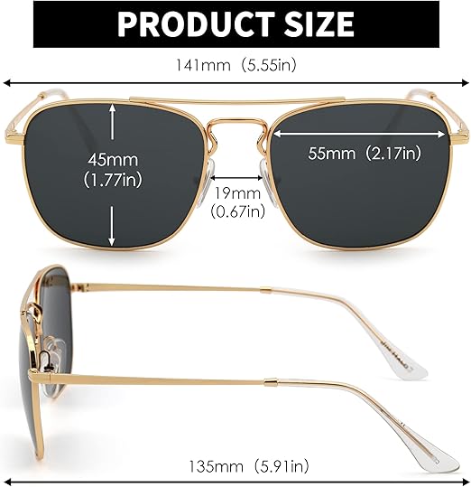 Lunettes de soleil classiques pour hommes