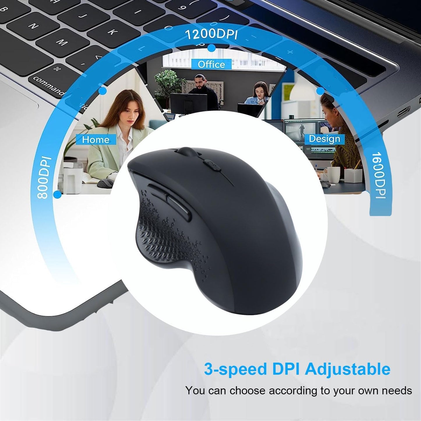 Souris Pro ergonomique pour Grandes Mains
