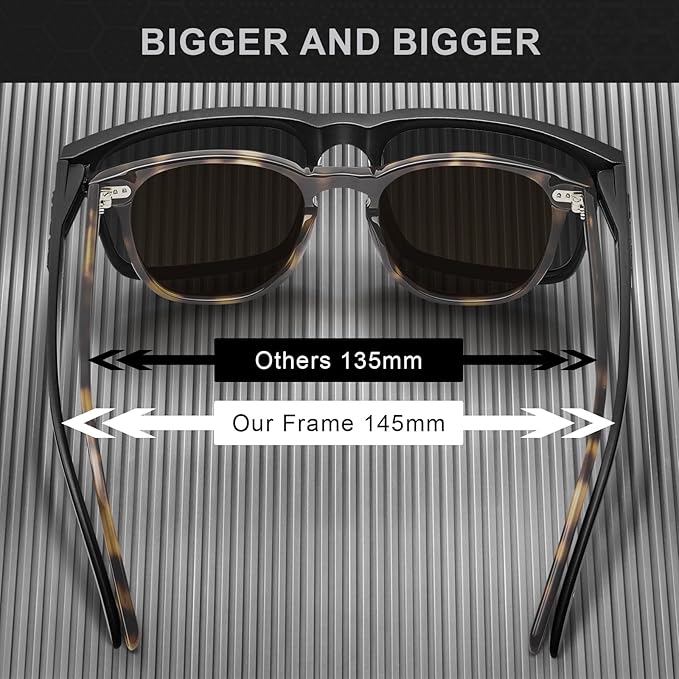 Lunettes de soleil carré pour hommes