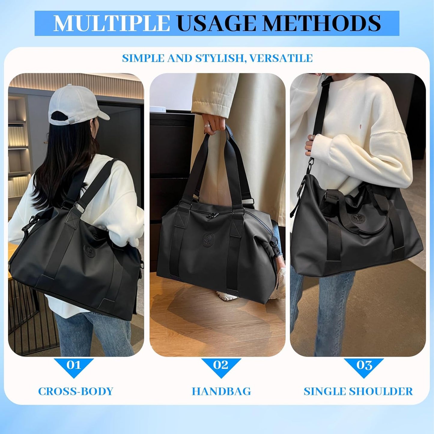 Sac de voyage pour hommes de grande capacité