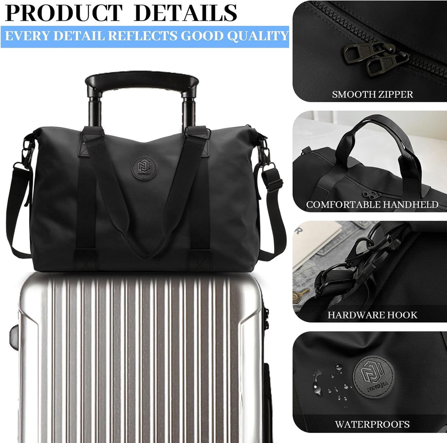 Sac de voyage pour hommes de grande capacité
