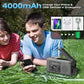 Radio solaire rechargeable avec lumière LED