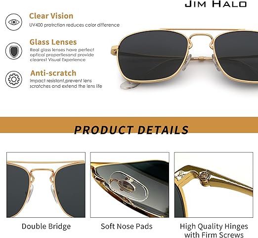 Lunettes de soleil classiques pour hommes