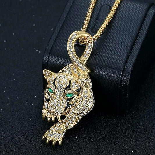Collier avec pendentif de tigre pour hommes
