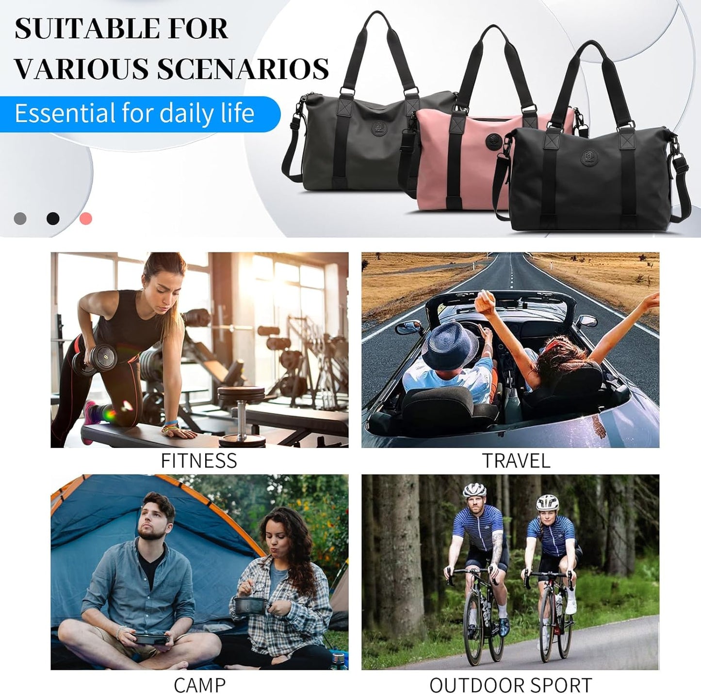Sac de voyage pour hommes de grande capacité