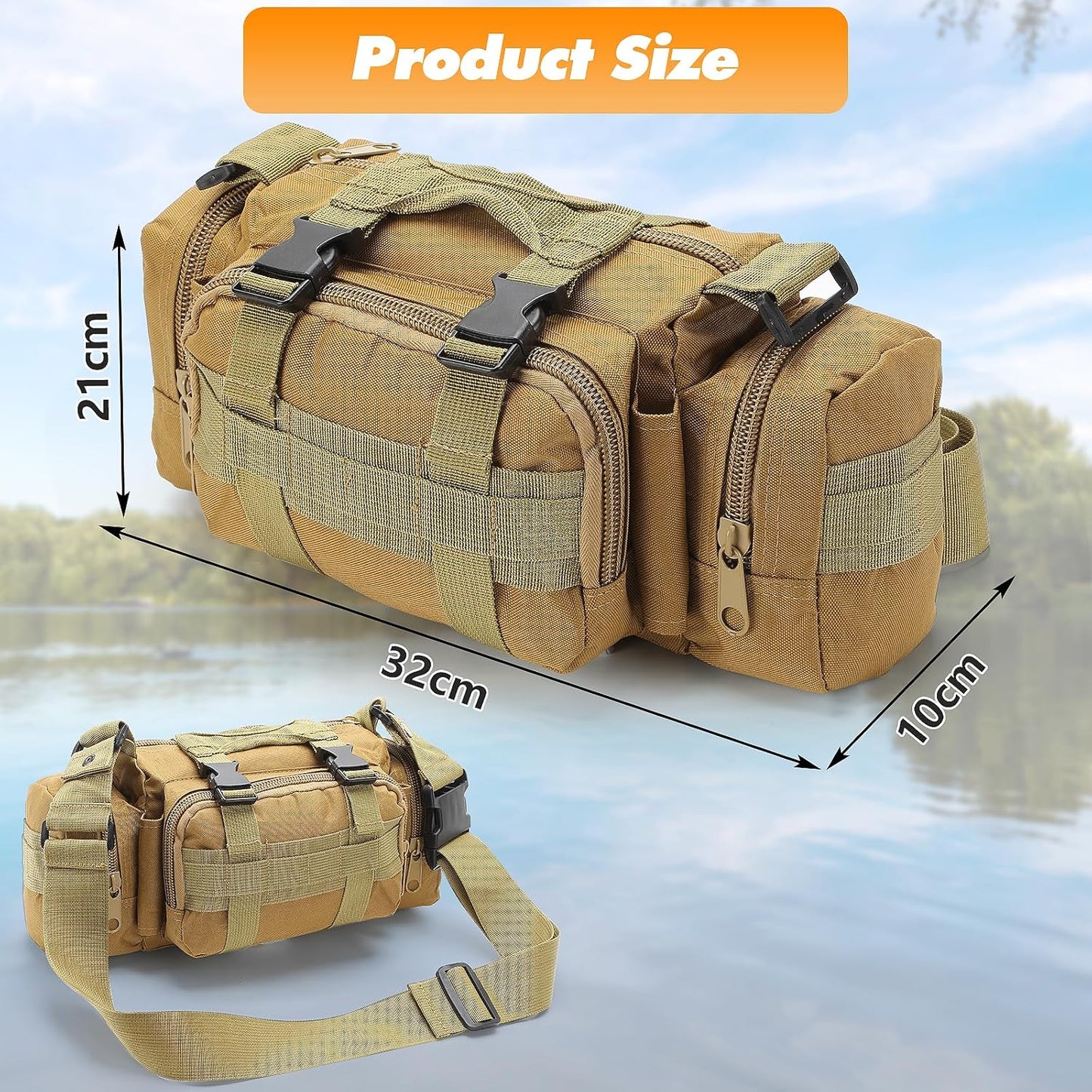 Sac à dos d'extérieur multi-poches pour homme