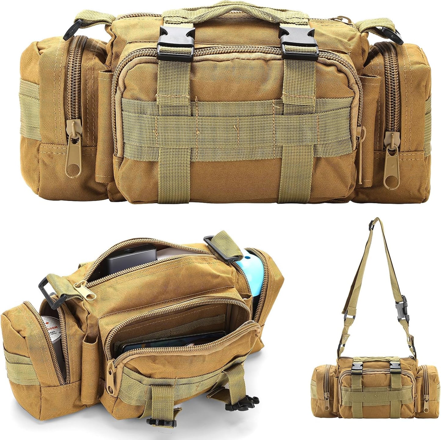 Sac à dos d'extérieur multi-poches pour homme