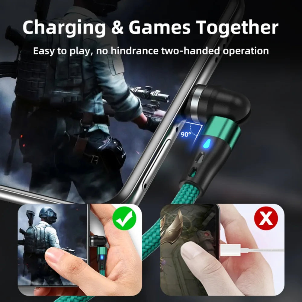 3 en 1 Câble magnétique rapide pour tous les Téléphones