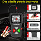 Testeur numérique de Batterie 6V 12V 24V, Testeur d’alternateur, pour Voiture/Camion/Moto/Plaque solaire