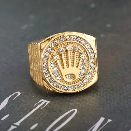 Bague Couronne pour hommes et femmes T11