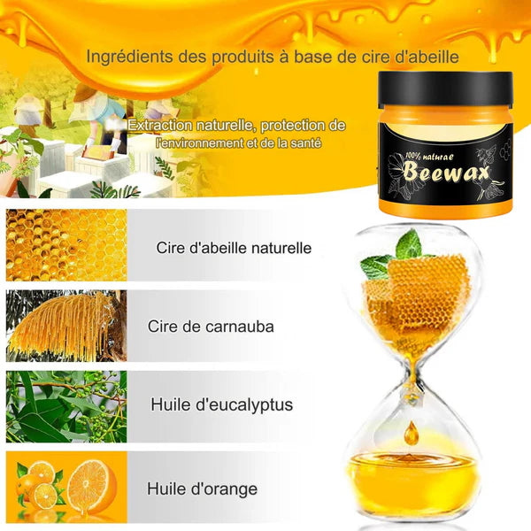 Cire d'abeille pour le polissage des meubles