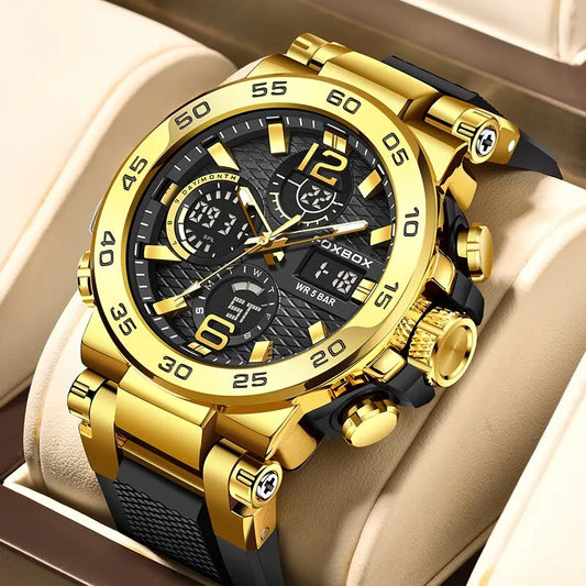 Montre de Luxe Dorée pour hommes