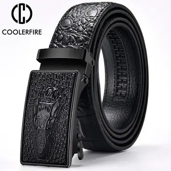 Ceinture en cuir supérieure pour homme