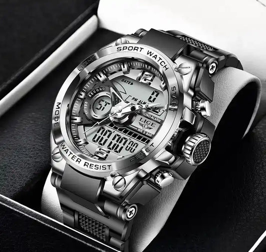 Montre militaire numérique étanche pour homme
