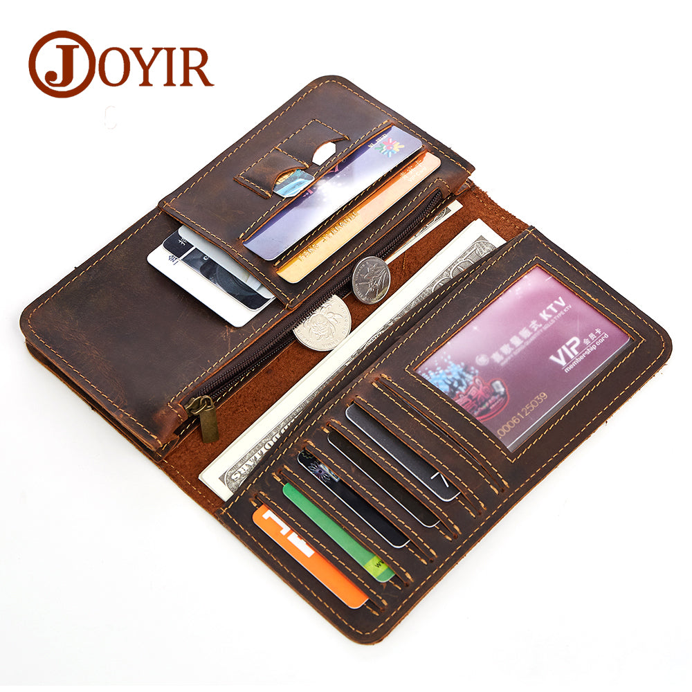 Portefeuille Long Vintage en Cuir pour homme