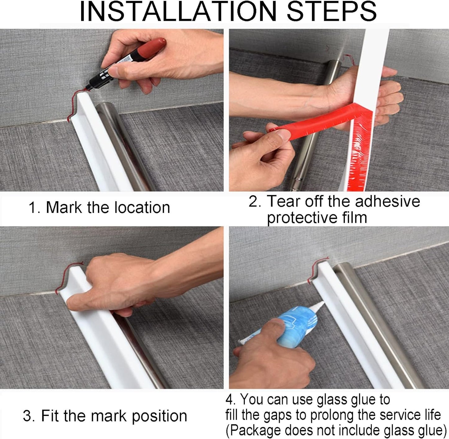 Butée d'eau pour salle de bain Bande imperméable